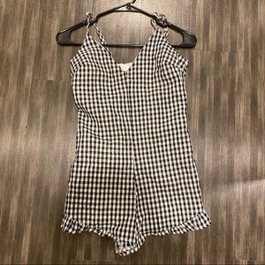 Kendall&Kylie plaid romper jumpsuit